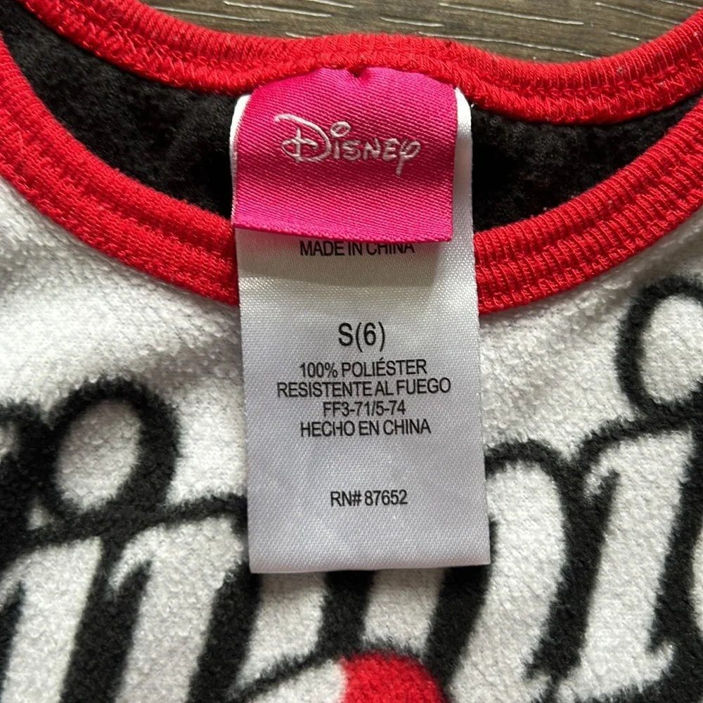 Girl’s Disney Minnie Mouse Fleece Pajama Set Sz 6
